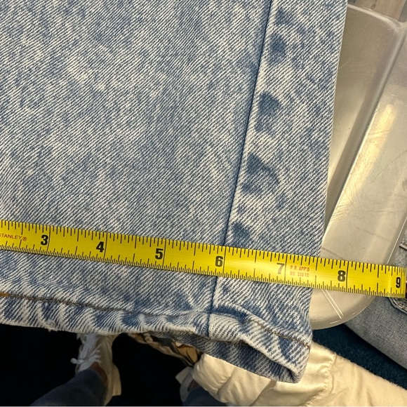 LEVI'S 550 34 x 34 VINTAGE Y2K 80s ACID WASH JEANS HIGH WAIST STRAIGHT LEG JEAN - Picture 10 of 12